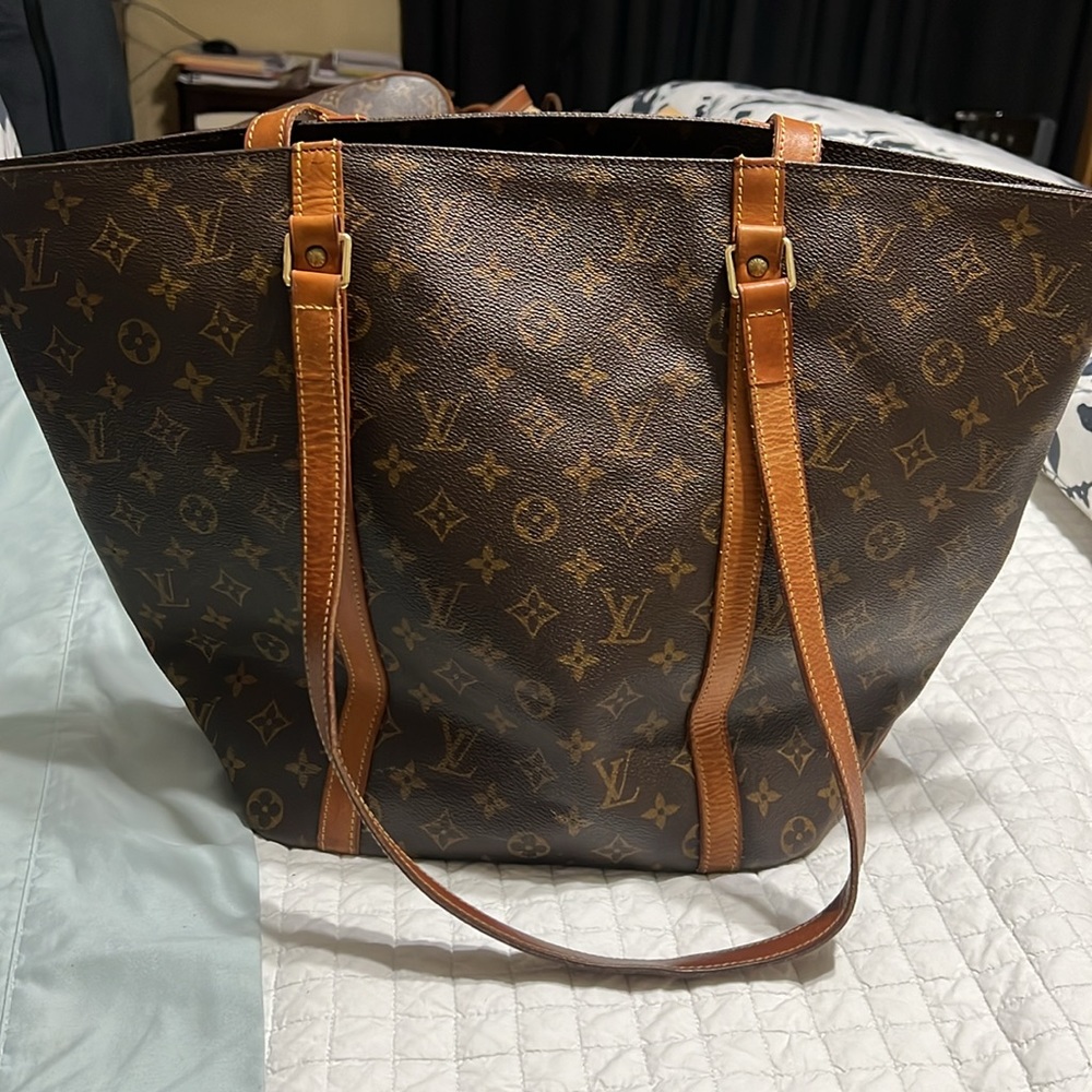 AUTHENTIC VINTAGE LOUIS VUITTON TOTE BAG LARGE - Picture 2 of 10